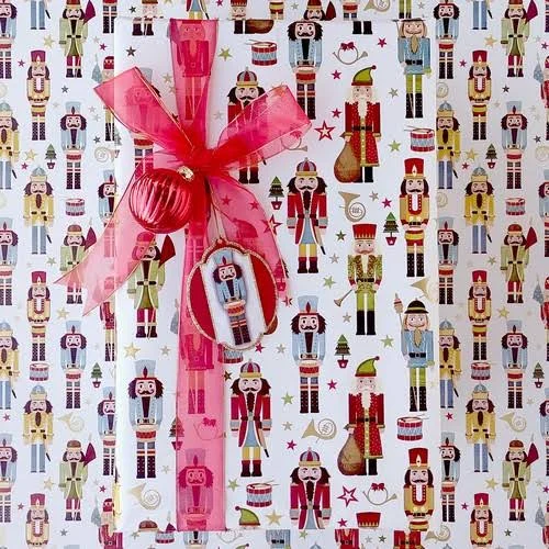Jam Paper Industrial Size Bulk Wrapping Paper Rolls - Traditional Nutcracker - 1/4 Ream (416 Sq ft) - Sold Individually, Size: 2