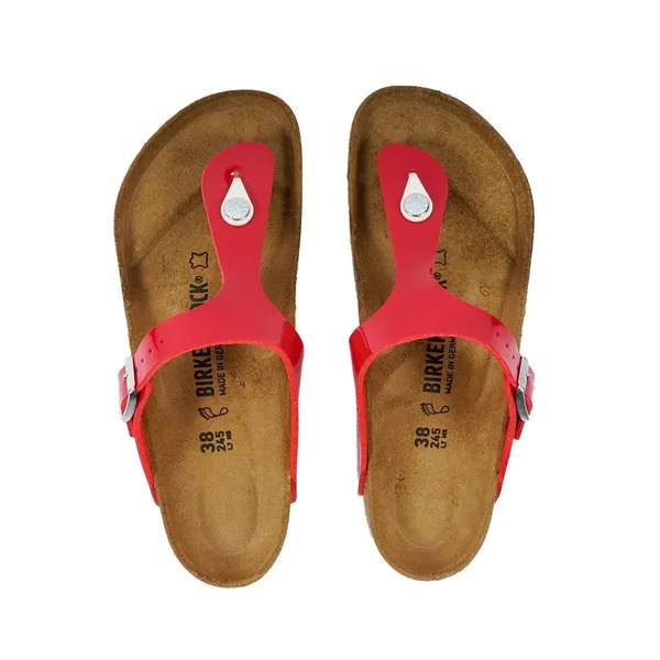Birkenstock Women's Gizeh Birko-Flor Tango Red Patent