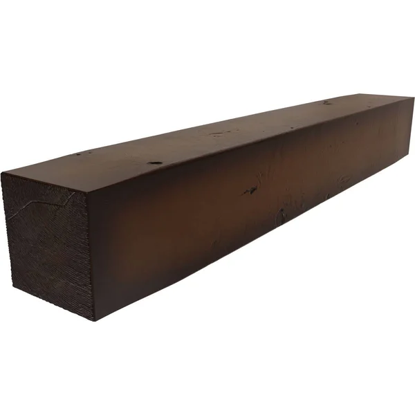 Ekena Millwork MANUKP08X08X60ZM 8x22H x 8x22D x 60x22W Knotty Pine Faux Wood Fireplace Mantel, Premium Mahogany