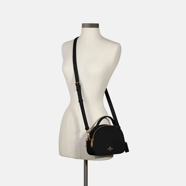 Coach 1589 Serena Crossgrain Leather Satchel Black