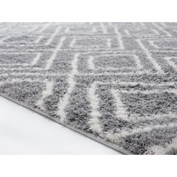 Carson Carrington Tovhult Machine-made Shag Area Rug - 2&7x22 x 7&2x22 Runner - Grey