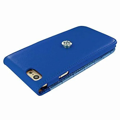 Piel Frama 682 Blue Swarovski Crocodile Magnetic Leather Case for Apple iPhone 6 - 6S