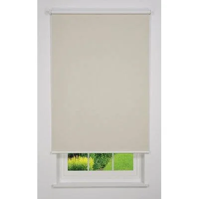 Cordless Blackout Roller Shade Linen Avenue Finish: Beige, Blind Size: 21v5W x 78L