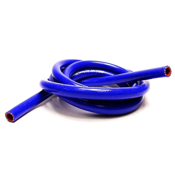 HPS High Temp 3/8 inch ID (9.5mm) Reinforced Silicone Heater Hose Blue - 10 Feet Roll