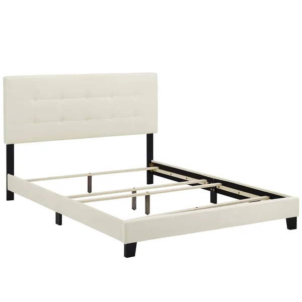 Modway Amira Twin Performance Velvet Bed - Gray