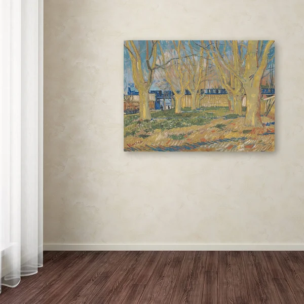 Trademark Fine Art 'The Blue Train' Canvas Art by Van Gogh