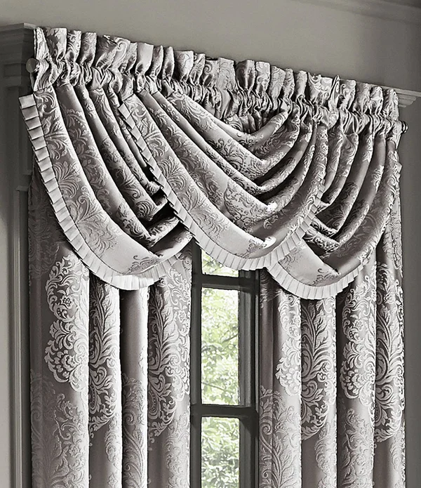 J Queen New York Silver La Scala Waterfall Valance
