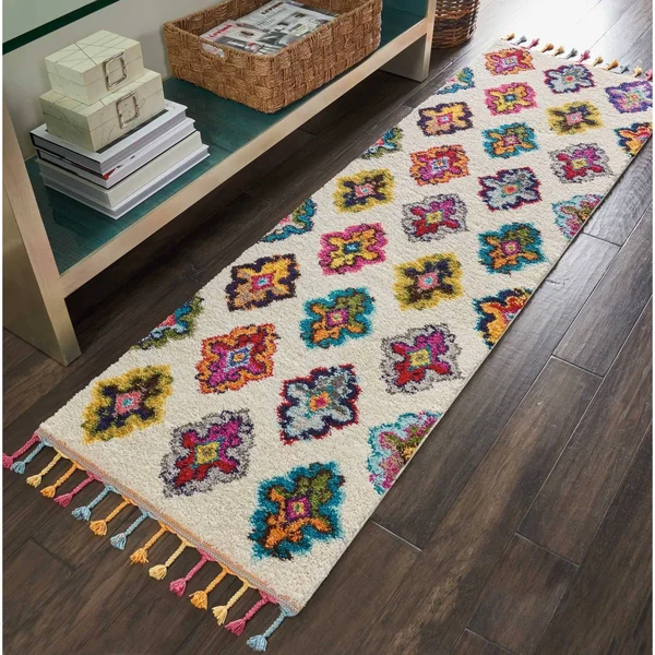 Nourison Moroccan Casbah MCB06 Area Rug - Ivory/Multicolor, 2&3x22 x 8&