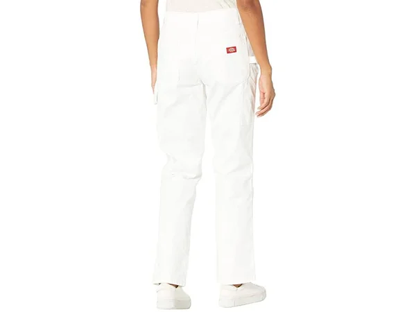 Women's Dickies Relaxed Fit Carpenter Pants, Size 5 - White