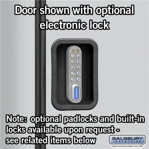 Salsbury Industries Designer Wood Locker - Single Tier - 3 Wide - 5 Feet High - 18 Inches Deep - Black per ea