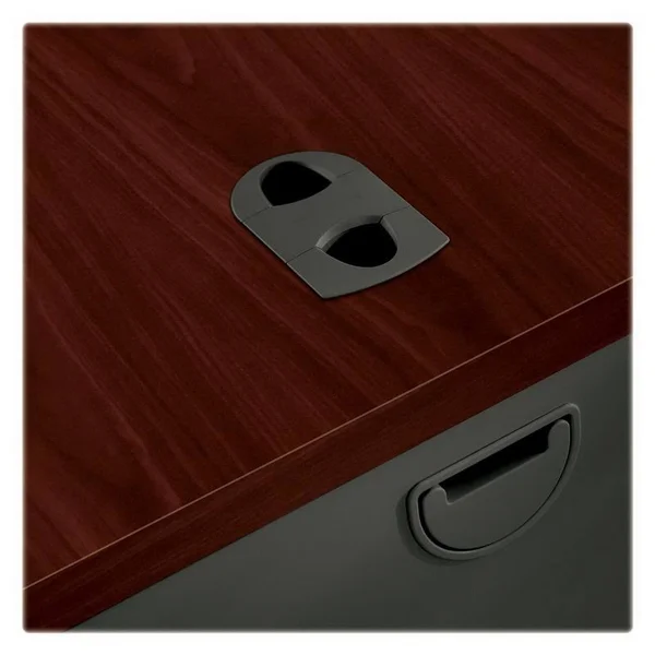 HON 38000 Series Left Return Mahogany/Charcoal