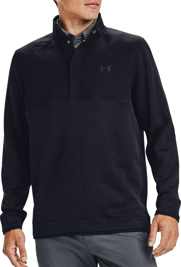 Under Armour Men's Storm Sweaterfleece Snap - Black, LG
