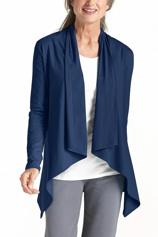 Coolibar - Navy Sun Wrap, X-Small, Navy