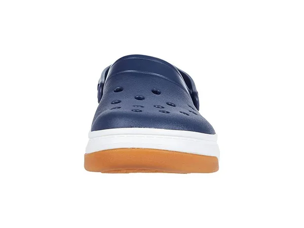 Crocs Navy, White Crocband Full Force Clog Shoes