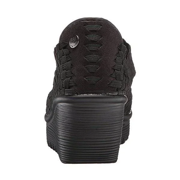 Bernie Mev Women's Halle Wedge Pump, Black, 38 EU/7.5-8 M US