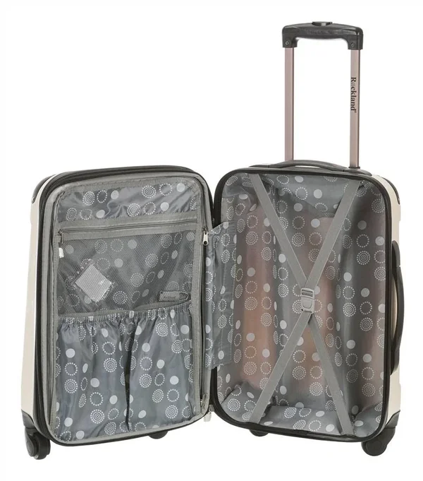 Rockland Sonic 3 Piece Luggage Set; White