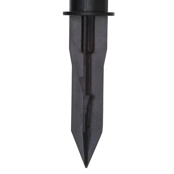 Hampton Bay Solar Black Outdoor LED Landscape Caged Bollard 6-Pack