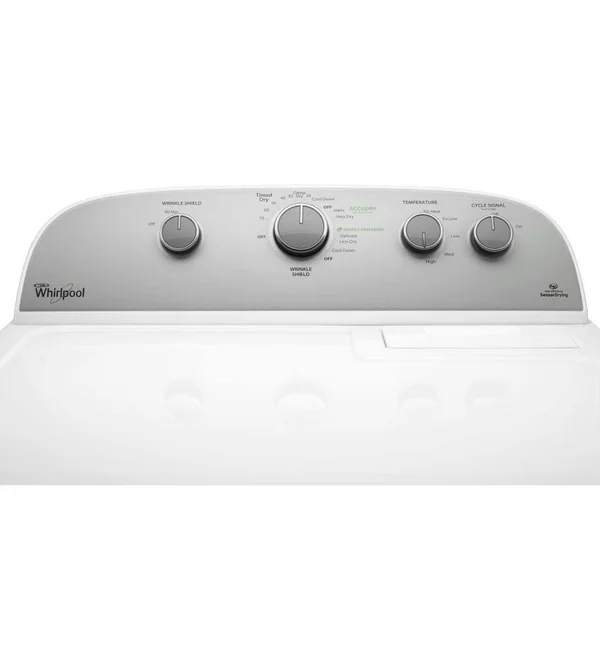 Whirlpool 7.0 cu.ft Top Load Electric Dryer with Wrinkle Shield Plus WED5000DW - White