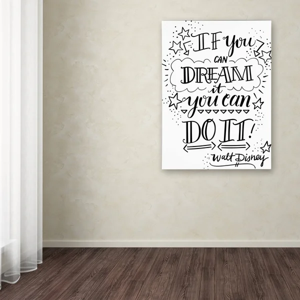 Trademark Fine Art Dream It Do It by Elizabeth Caldwell - 35x47-Inch