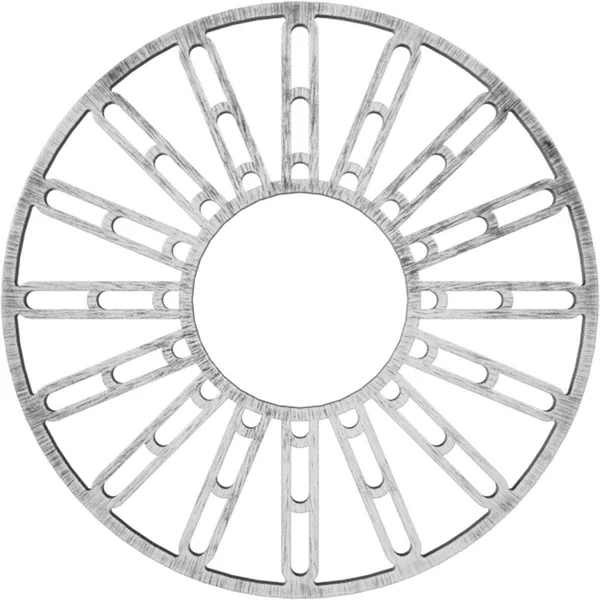 Ekena Millwork CMPP40HHASV 40x22OD x 14 1/2x22ID x 1x22P Hale Architectural Grade PVC Pierced Ceiling Medallion, Antiqued Silver