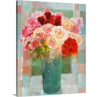 Springtime Assortment by Hooshang Khorasani - Painting Print on Canvas Winston Porter Format: Wrapped Canvas - Size: 20x22 H x 16