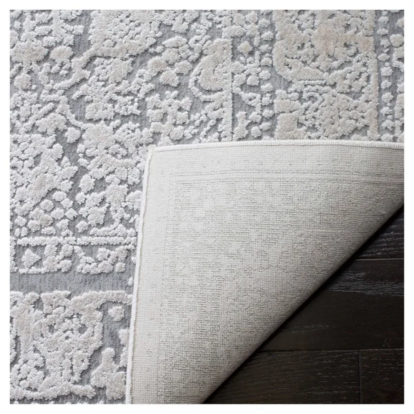 Safavieh Reflection RFT663C 6&7x22 x 6&7x22 Square Light Grey, Cream Area Rug