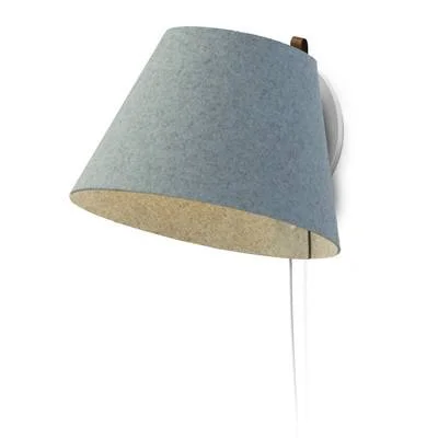 Lana 1-Light Armed Sconce Pablo Designs Shade Color: Arctic Blue - Size: 10.5x22 H x 13x22 W x 13x22 D