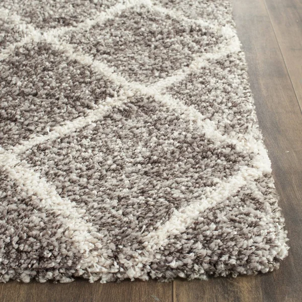 Safavieh Hudson Shag Grey - Ivory Rug - SGH281B - 3& x 5&