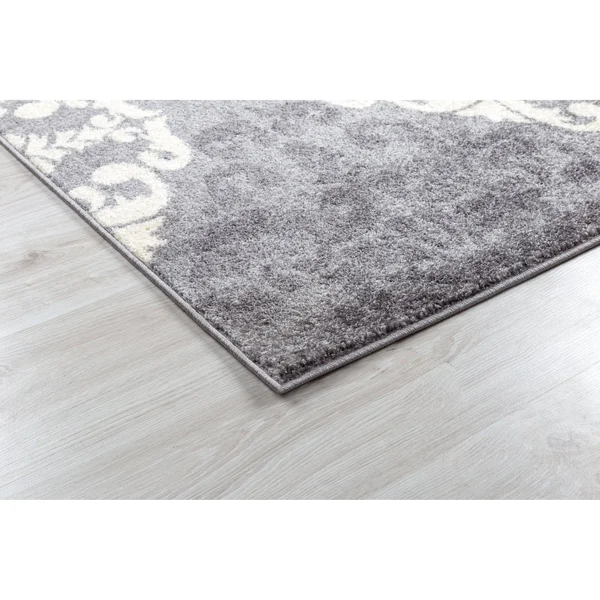MDA Home Mythos Blue/Brown Medallion Polypropylene Area Rug - 8&1x22 x 10&5x22