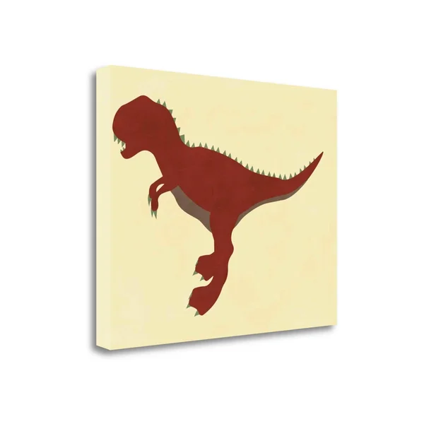 Tangletown Fine Art Dino II by Tamara Robinson - Fine Art Giclee Print on Wrap Canvas, 23x18x22