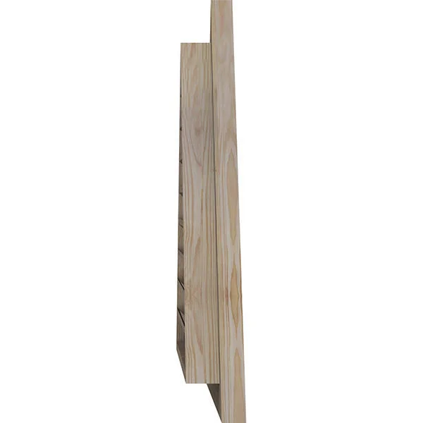 Ekena Millwork GVWTR68X1700SFPPI 68x22W x 17x22H Triangle Gable Vent (89 1/8x22W x 22 3/8x22H Frame Size) 6/12 Pitch: Primed - Fu