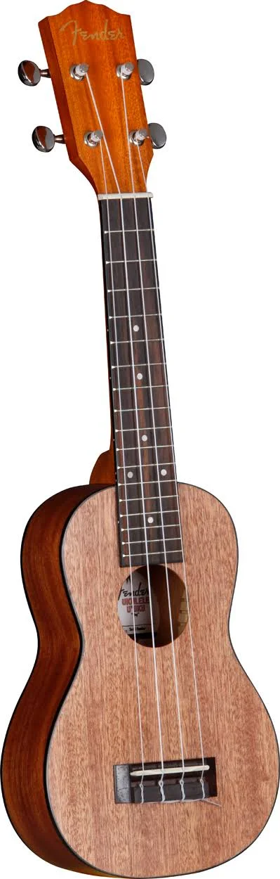Fender U&Uku Soprano Ukulele, Mahogany Top Satin Body Finish