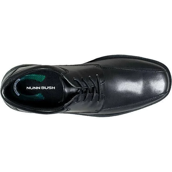 Men's Nunn Bush Jasen 84221 Bicycle Tip Lace Up Comfort Gel, Size: 14, Black