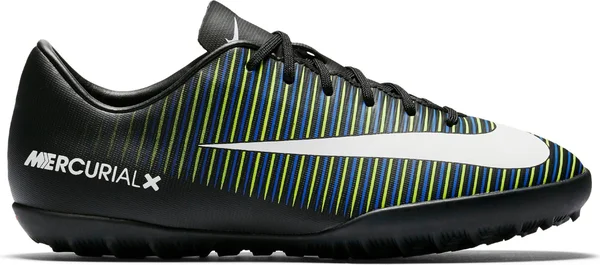 Nike Jr MercurialX Vapor XI TF Kids Black/White/Green, 1.5