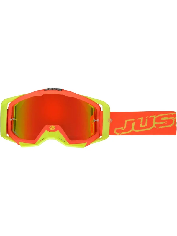 Just1 Neon Red-Yellow Iris MX Goggle, 2018 Collection