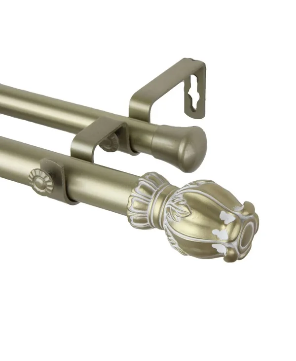 Rod Desyne Regent Double Curtain Rod, Black