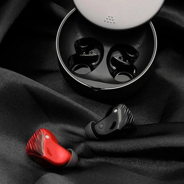 M5-TWS - 3D-Printed True Wireless TWS Earbuds Accent Red