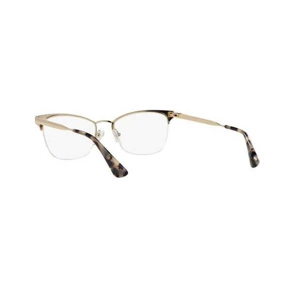 Prada PR 65QV Eyeglasses - Black/Pale Gold, Size: 51-17-140