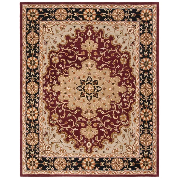Safavieh Heritage HG760A 2&3x22 x 6&0x22 Runner Ivory, Red Area Rug