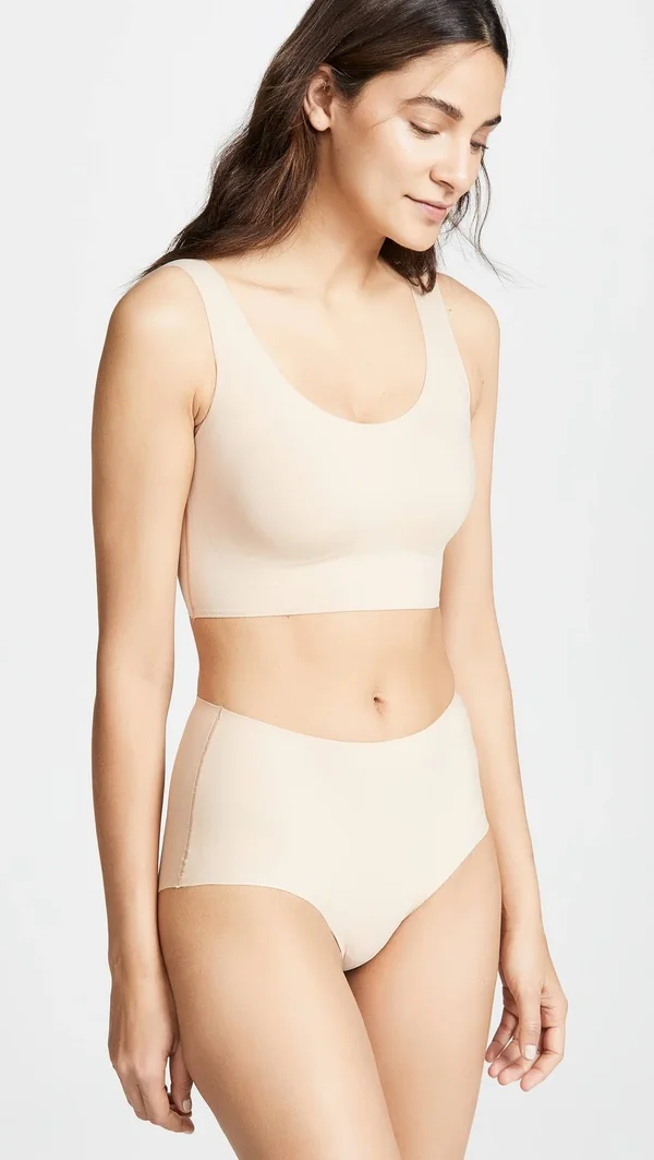 Calvin Klein Invisibles Lightly Lined Scoop Neck Bralette - Bare (QF4782) S