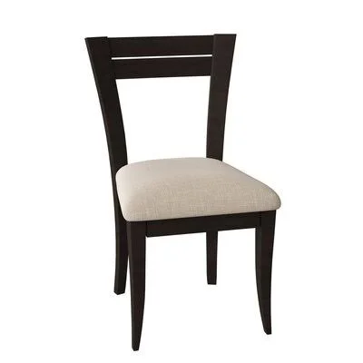 Tylor Ladder Back Side Chair Corrigan Studio Frame Color: Rockport - Upholstery Color: Linen