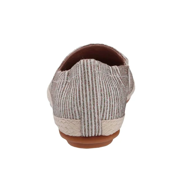 Fitflop Siren Glitter Stripe Espadrille Flat - Stone, 8