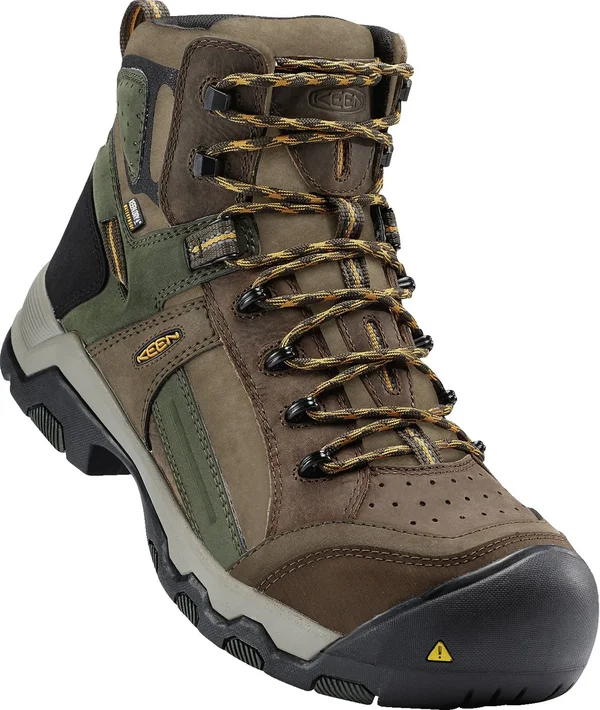 Men's Keen Utility Davenport Mid Al Waterproof Work Boots