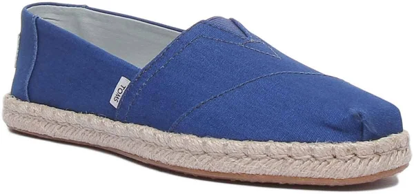 Toms Plant Dye Indigo Canvas Women's Espadrilles - Blue - Espadrilles