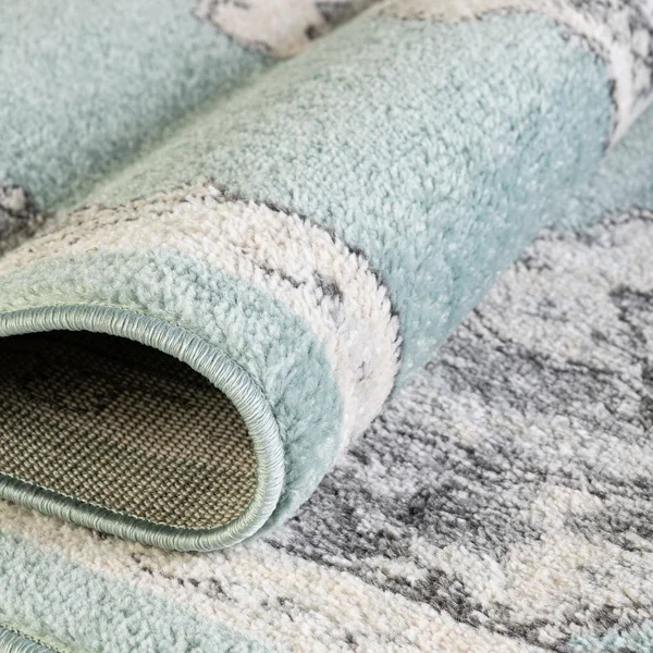 Unique Loom Parker Kokulu Area Rug - Aqua - 7& 10 x 10& 0