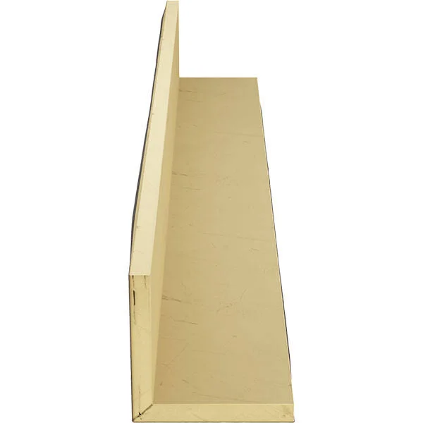 Ekena Millwork BMSD2C0040X080X096HD 4x22W x 8x22H x 8&L 2-Sided (L-beam) Sandblasted Endurathane Faux Wood Ceiling Beam - Natural