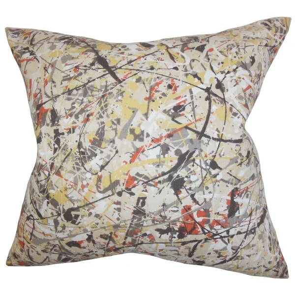 The Pillow Collection Geneen Geometric Euro Sham Black, Size: Queen Sham