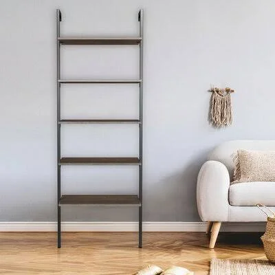 70x22 x 11x22 Industrial Metal Bookshelf BLACK/SMOKY Gray 17 Stories Color: BLACK/SMOKY Gray