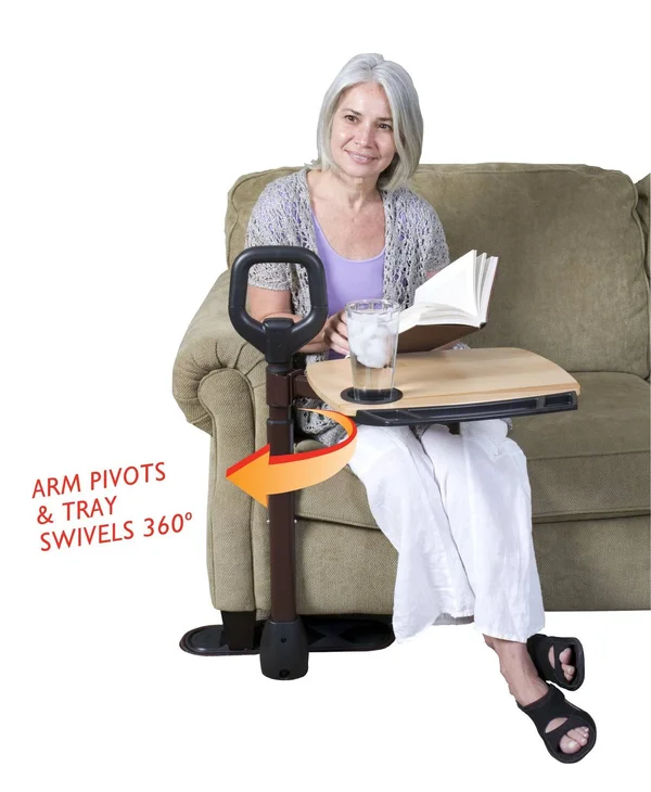 Able Life Able Tray - Bamboo Swivel TV Tray & Laptop Tray Table