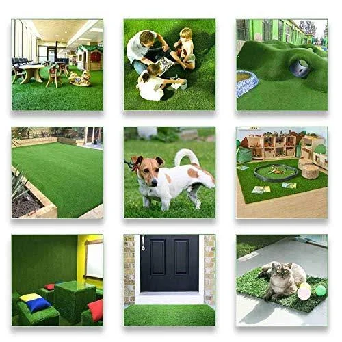 Lita 10ftx5ft Artificial Grass Fake Deluxe Synthetic Thick Lawn Pet Turf Perfect for Indoor/Outdoor Landscape, 5 ft x 10 ft (50